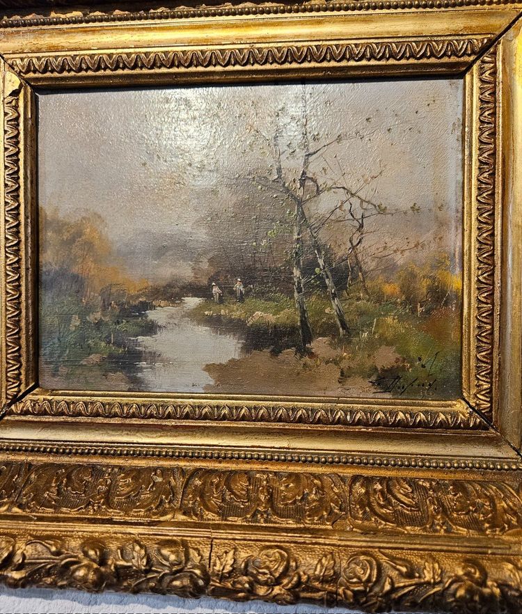 Paar Gemälde des Malers Eugène Galien Laloue – signiert Léon Dupuy.  19. Jahrhundert.
