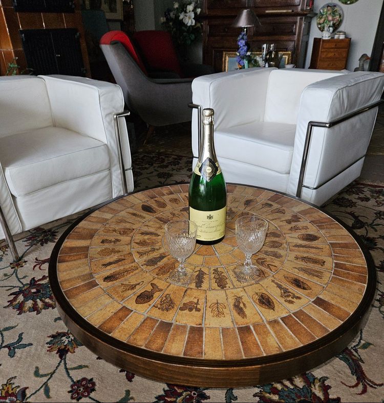 Table Basse  Roger Capron (1922  -  2006)  -  époque 20ème -