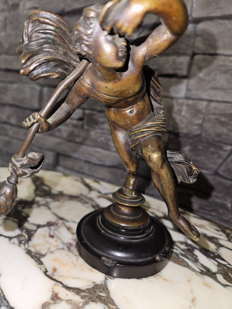 Scultura in bronzo di Bacco che danza - fine XIX secolo - Francia