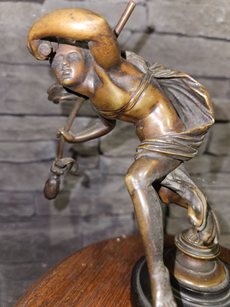 Scultura in bronzo di Bacco che danza - fine XIX secolo - Francia
