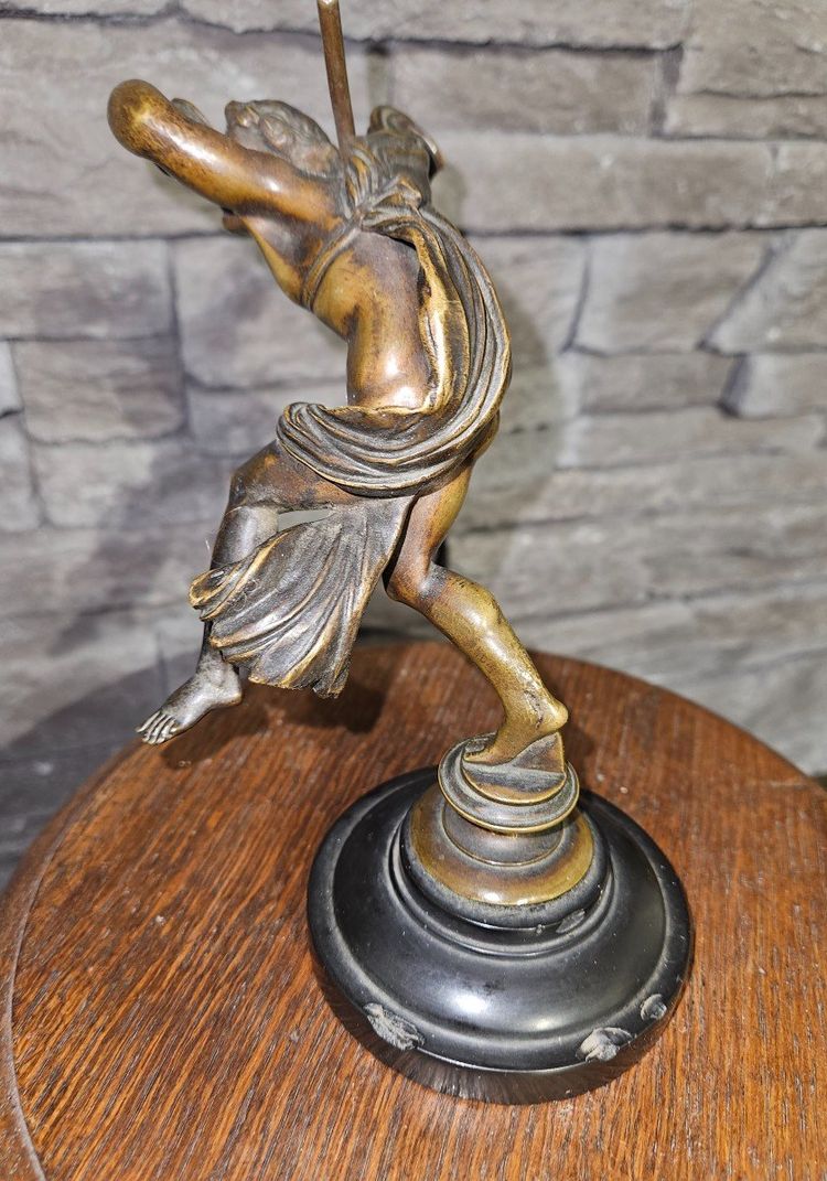 Scultura in bronzo di Bacco che danza - fine XIX secolo - Francia