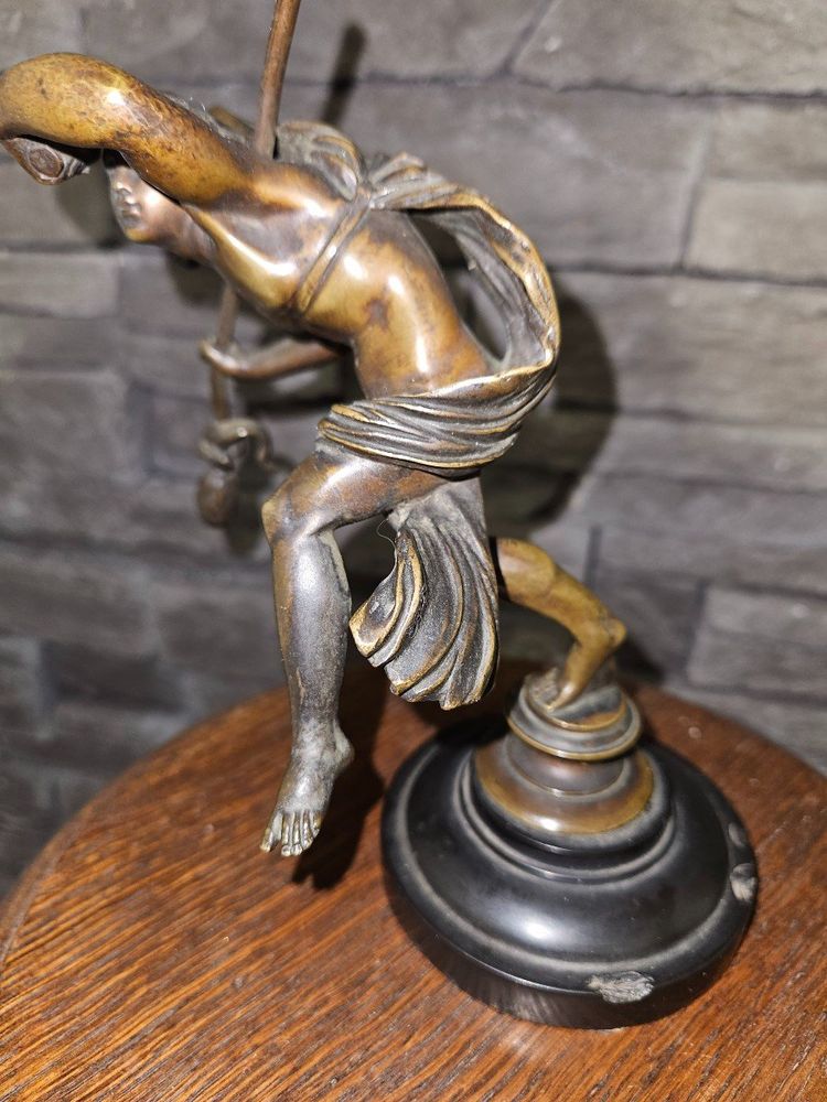 Scultura in bronzo di Bacco che danza - fine XIX secolo - Francia