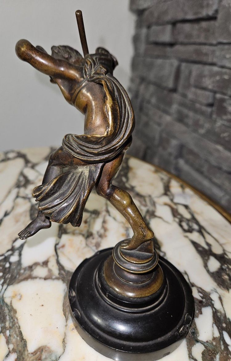 Scultura in bronzo di Bacco che danza - fine XIX secolo - Francia
