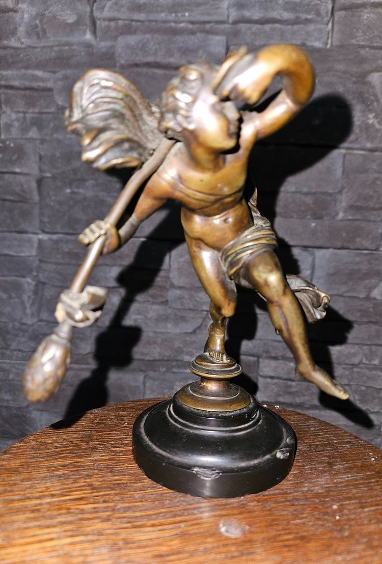 Scultura in bronzo di Bacco che danza - fine XIX secolo - Francia