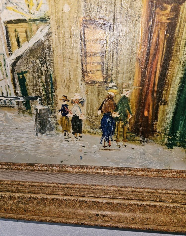 Ölgemälde auf Leinwand - Maurice Utrillo (nachher) - (1883 - 1955) - Rue De Montmartre 20.