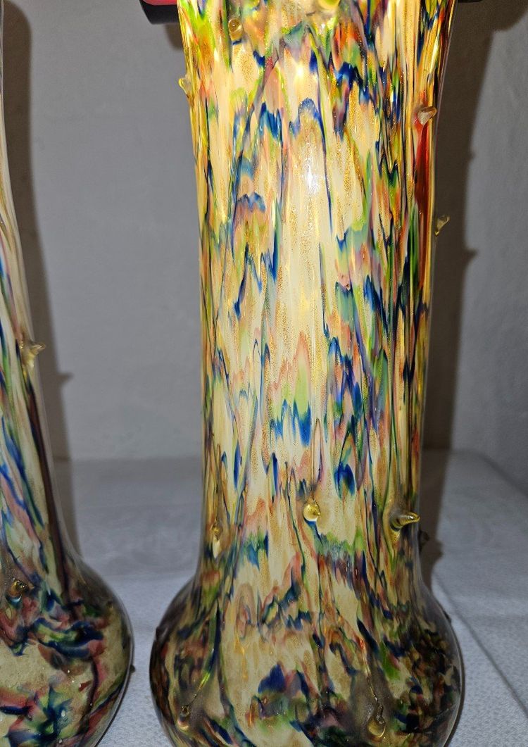 Pair of Clichy / Legras Vases - Early 20th century.
