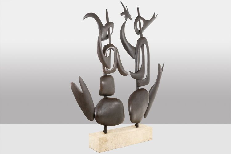 Antonino di San Pietro. Scultura in metallo curvato. Opera contemporanea. LS62278160