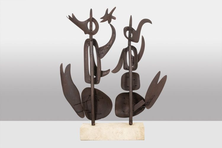 Antonino di San Pietro. Scultura in metallo curvato. Opera contemporanea. LS62278160