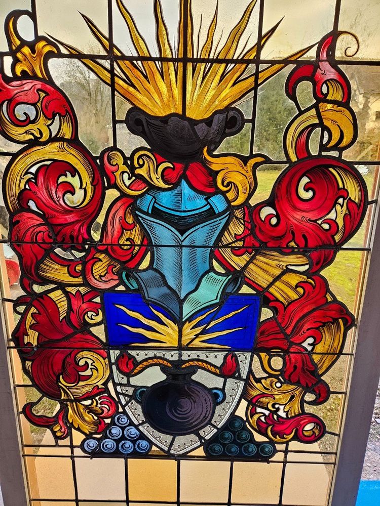 Stained Glass Windows of an Old Strasbourg Brewery - Early 20th Century
