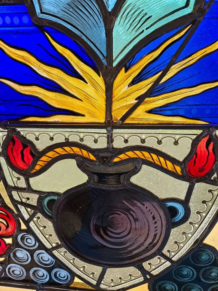 Stained Glass Windows of an Old Strasbourg Brewery - Early 20th Century