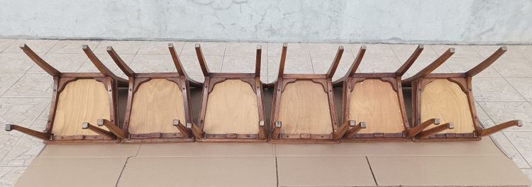 Louis Majorelle  6 chaises Art Nouveau  Chicorée 1900