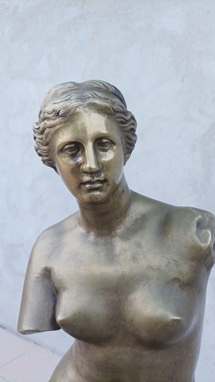 Venere di Milo Grande scultura in bronzo del XIX secolo