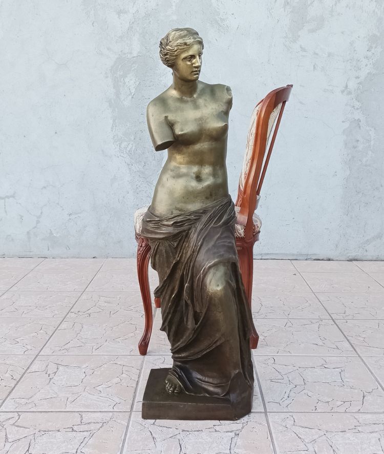 Venere di Milo Grande scultura in bronzo del XIX secolo