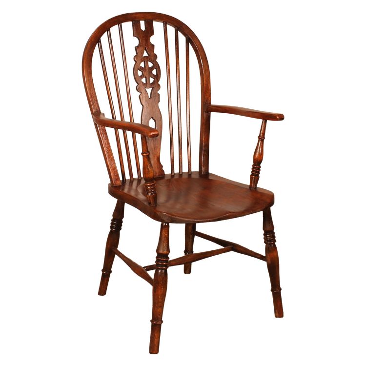 Fauteuil Windsor En Châtaignier Du 19° Siècle
