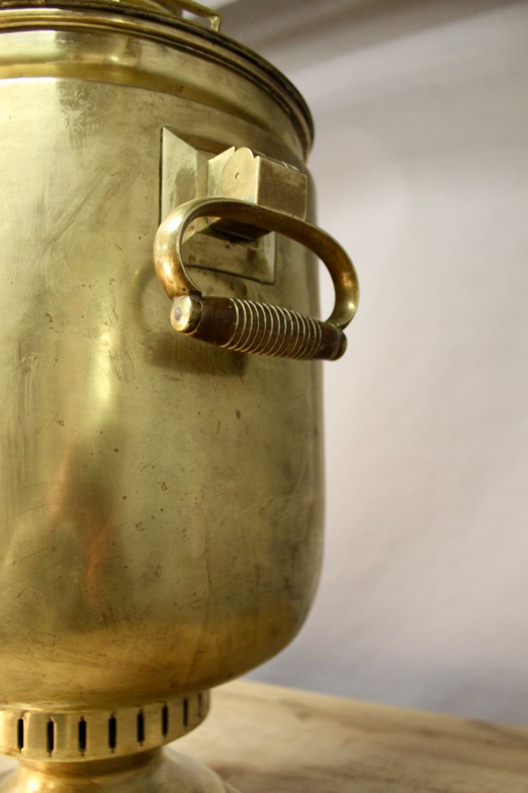 Importante Samovar in rame XIX secolo Pavel Kalinin Mosca