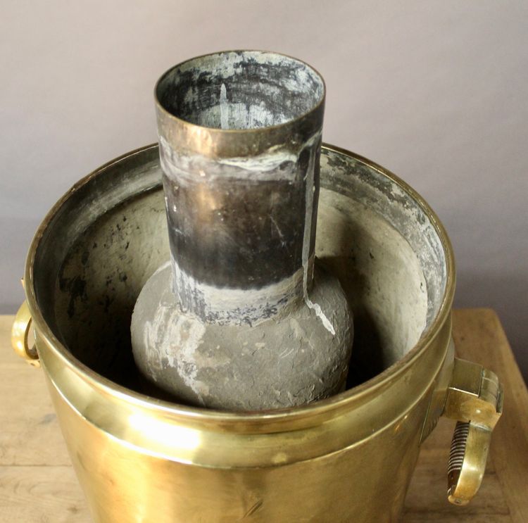 Importante Samovar in rame XIX secolo Pavel Kalinin Mosca