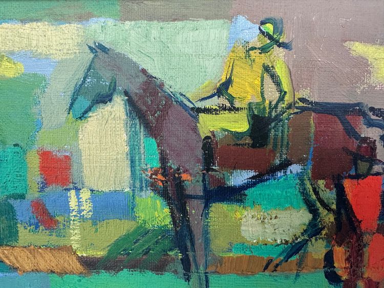 Huile sur toile de J. Chevolleau