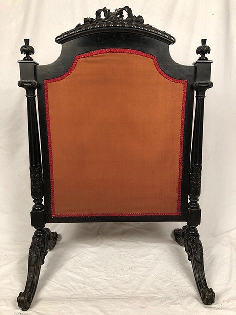 Paravento in legno annerito riccamente intagliato, Napoleone III