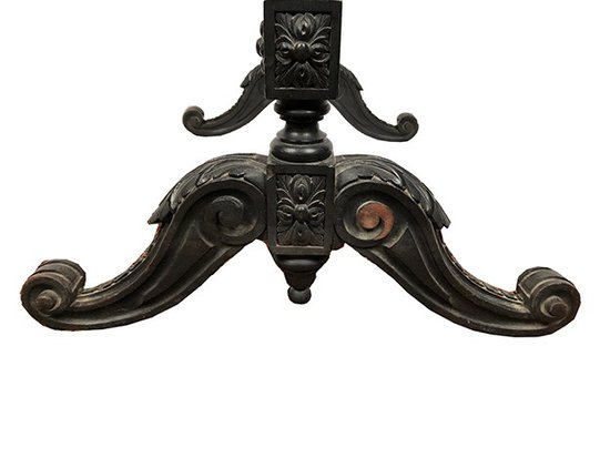 Paravento in legno annerito riccamente intagliato, Napoleone III