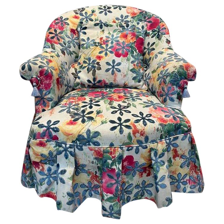 Fauteuil crapaud de style Napoléon III