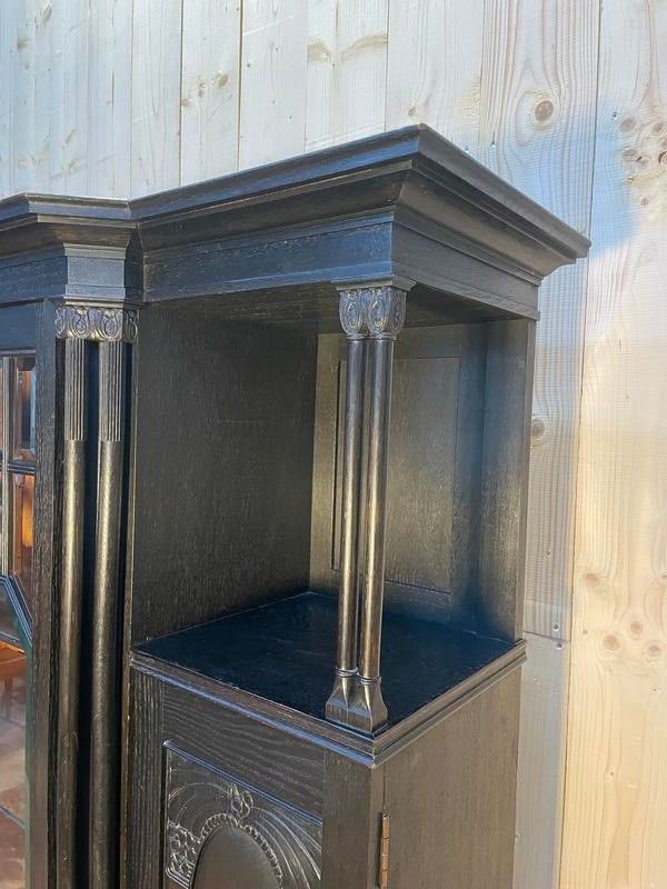 Vitrina - Napoleone III / guardaroba inglese in legno annerito