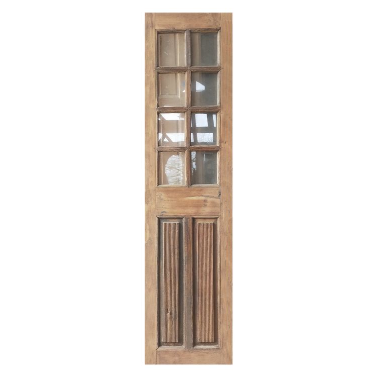 Portes anciennes vitrées étroites