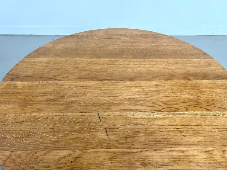 Table basse circulaire en chêne massif