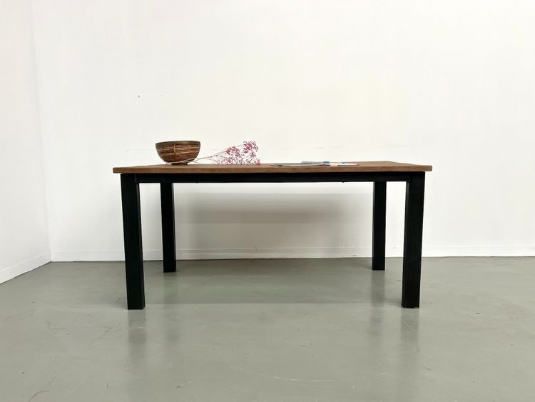 Table à manger années 70 piétement métal