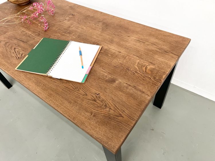 Table à manger années 70 piétement métal