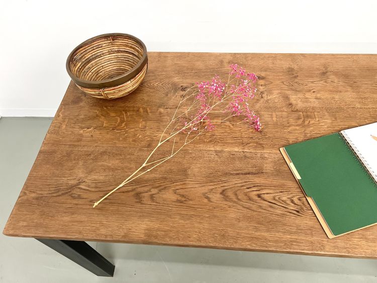 Table à manger années 70 piétement métal
