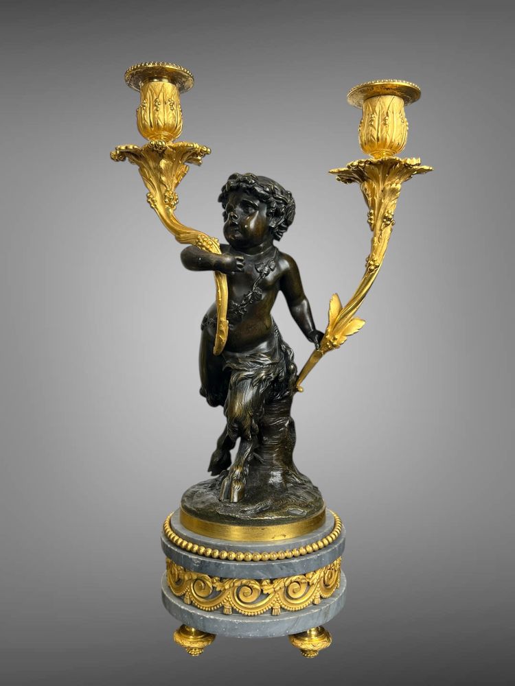 LARGE MANTEL SET BY MAISON DENIERE 1820 / 1901 IN THE LOUIS XVI STYLE