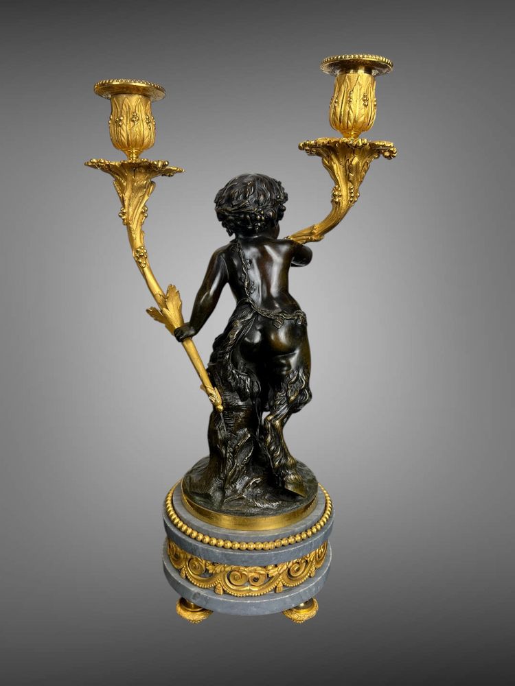 LARGE MANTEL SET BY MAISON DENIERE 1820 / 1901 IN THE LOUIS XVI STYLE