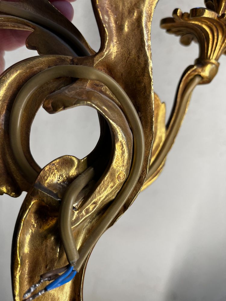 Applique style Louis XV bronze massif