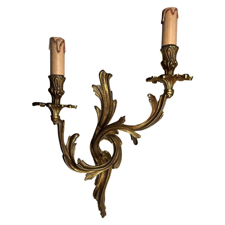 Applique style Louis XV bronze massif
