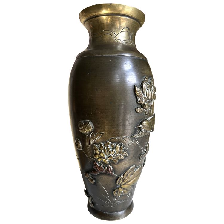 Vase bronze Japonais  XIXème siècle