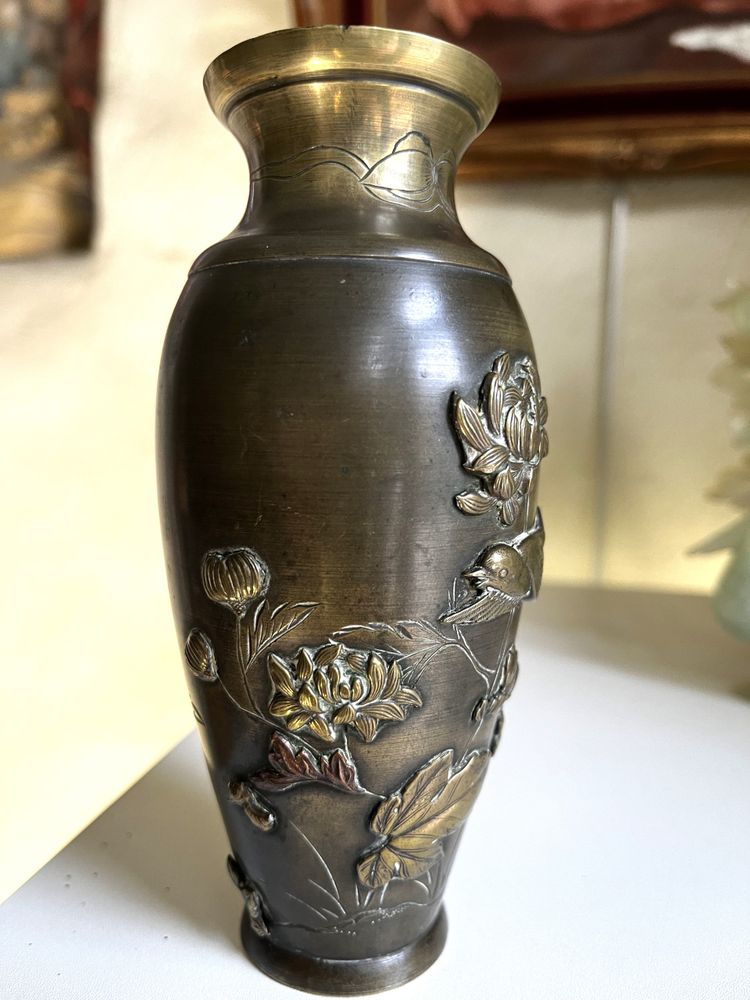 Vase bronze Japonais  XIXème siècle