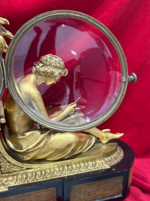 Dites Aux Marechaux Gilt Bronze Clock 18th C