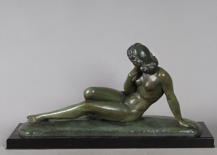 Bronze début XX ème, Ugo CIPRIANI 1887/1960, nue féminin