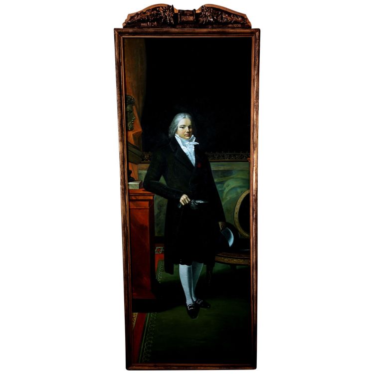 Sehr großes Ganzkörperporträt von Talleyrand, 235 cm