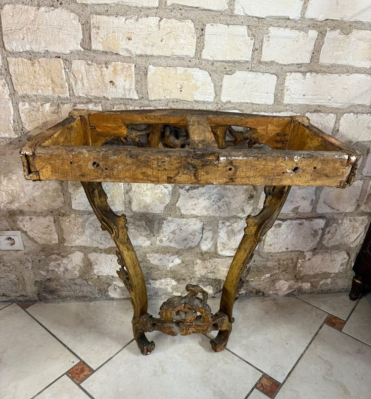 CONSOLE D APPLIQUE EPOQUE LOUIS XV - 18ème