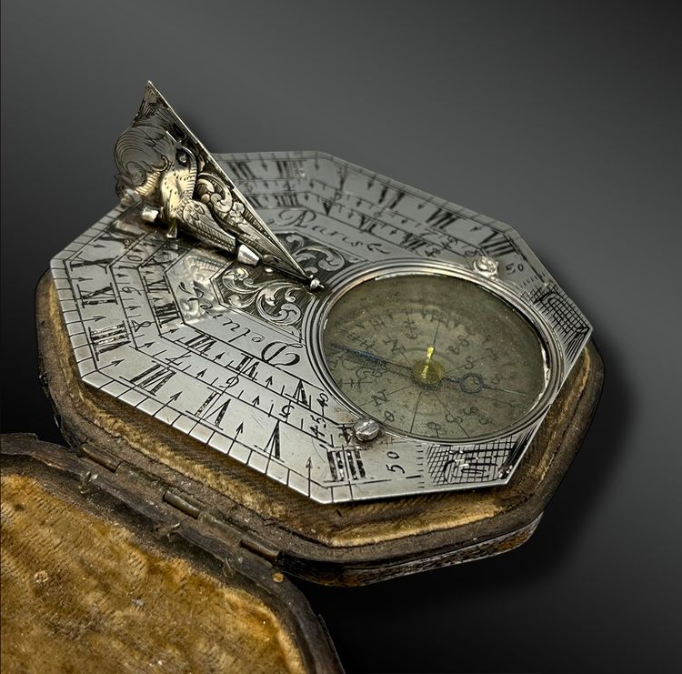 DIALETTO SOLARE EQUINOZIALE PORTATIVO - Jean-Baptiste DELURE (attivo a Parigi dal 1695 al 1736)
