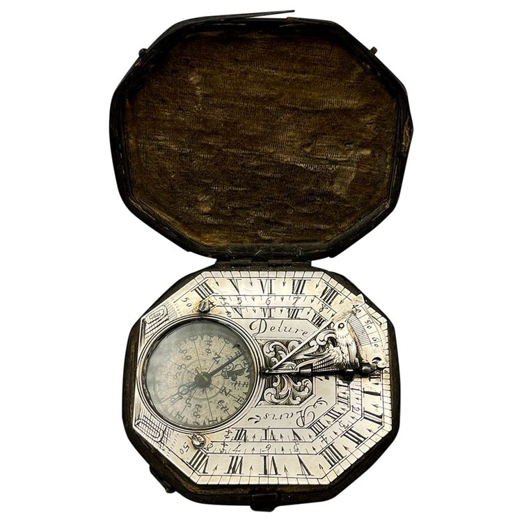 DIALETTO SOLARE EQUINOZIALE PORTATIVO - Jean-Baptiste DELURE (attivo a Parigi dal 1695 al 1736)