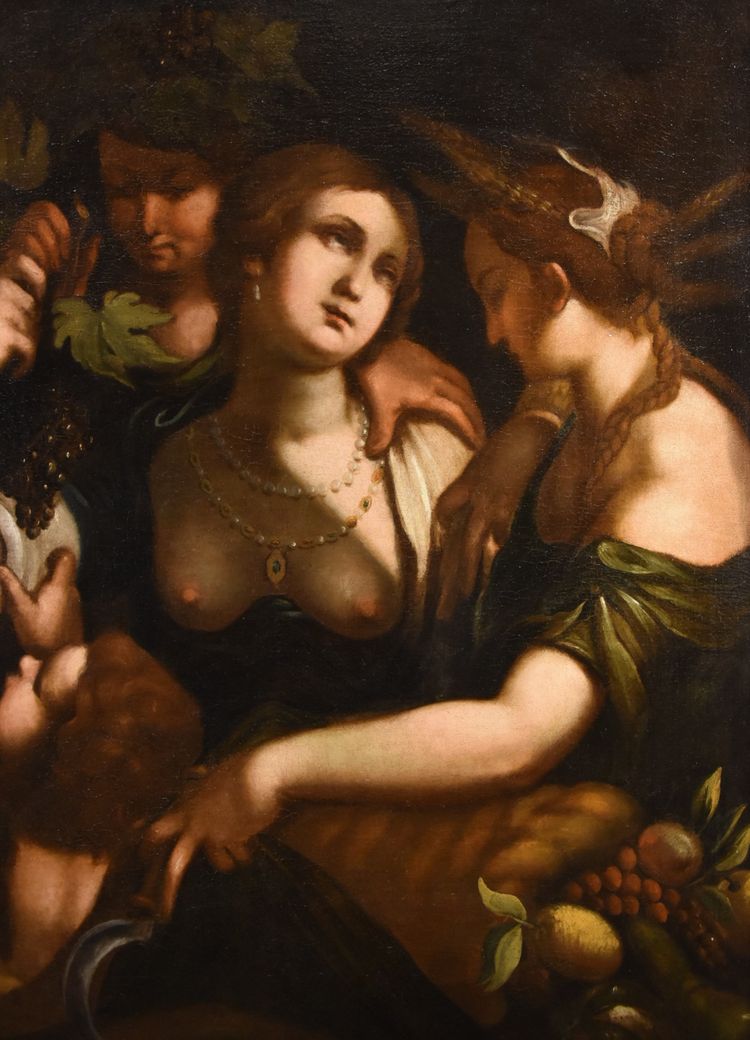 Vénus, Bacchus Et Cérès, Giovanni Battista Paggi (Gênes 1554 - 1627)
