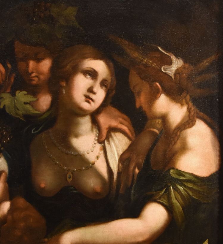 Vénus, Bacchus Et Cérès, Giovanni Battista Paggi (Gênes 1554 - 1627)