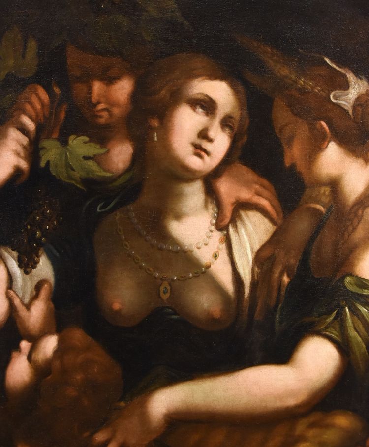 Vénus, Bacchus Et Cérès, Giovanni Battista Paggi (Gênes 1554 - 1627)