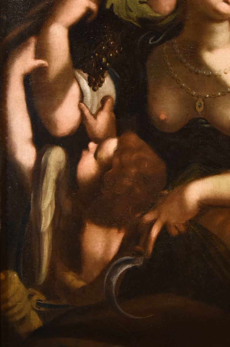 Vénus, Bacchus Et Cérès, Giovanni Battista Paggi (Gênes 1554 - 1627)