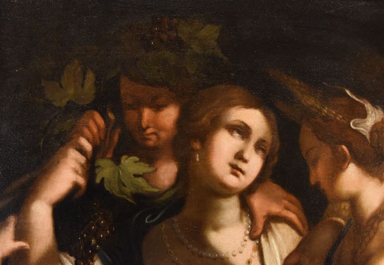 Vénus, Bacchus Et Cérès, Giovanni Battista Paggi (Gênes 1554 - 1627)