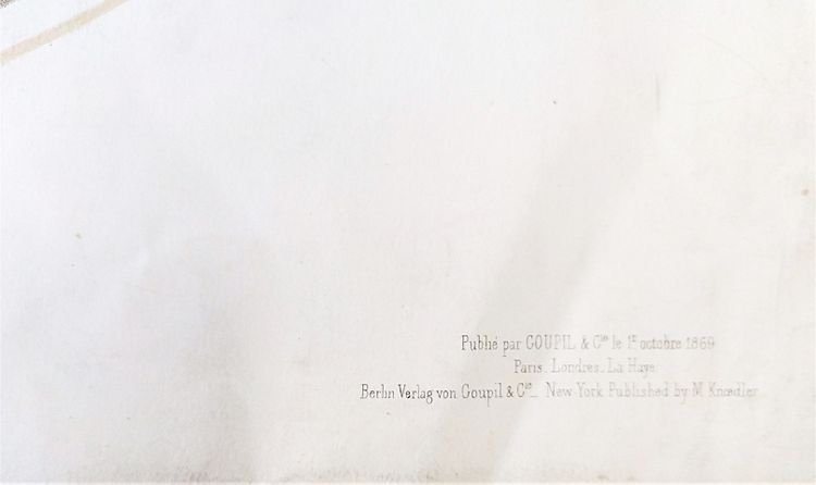 Antico acquerello litografico Ritratto di donna XIX secolo