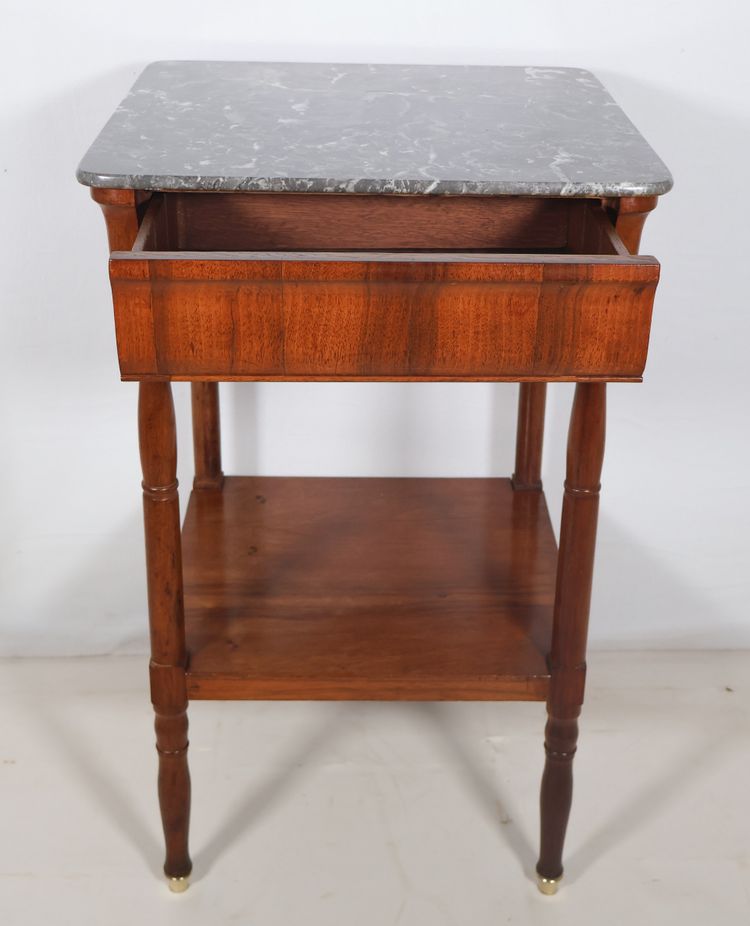 Table désserte en noyer  époque restauration