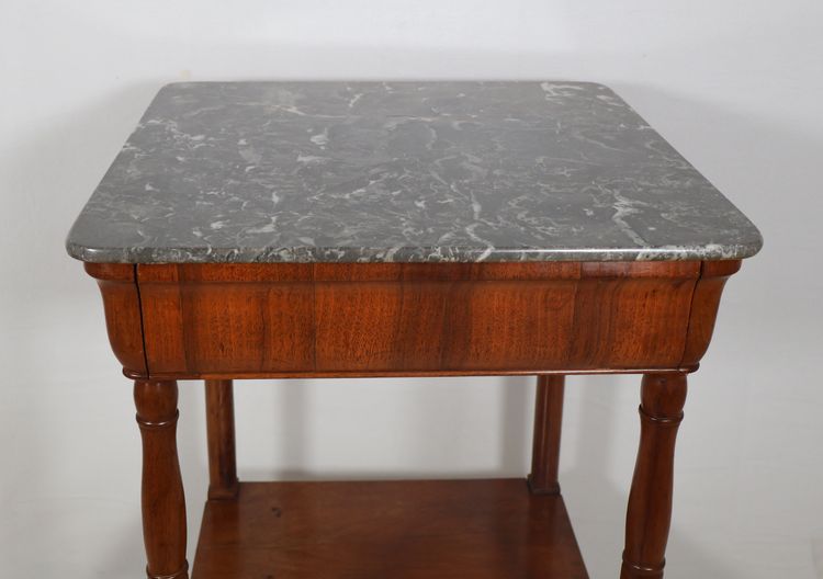 Table désserte en noyer  époque restauration